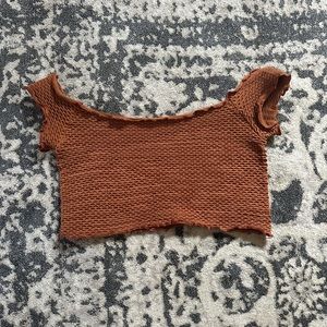 Free People xs/s  smocked crop top